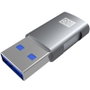 Aisens Mini Adaptador USB 3.2 Gen 2 10 Gbps USB-C Hembra a USB-A Macho Gris